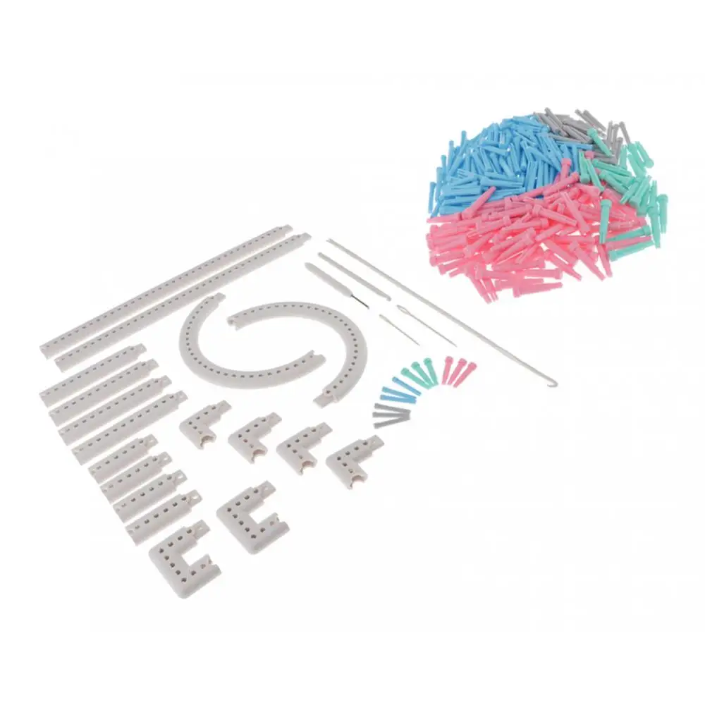 

Multifunction Loom Knitting Knitter Kit Plastic Pompom Sock Hat Scarf Maker