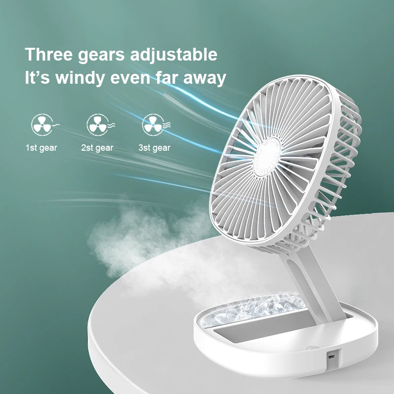 

New Folding Fan Manual Portable Electric Fan Small Home Appliances USB Mini Fan