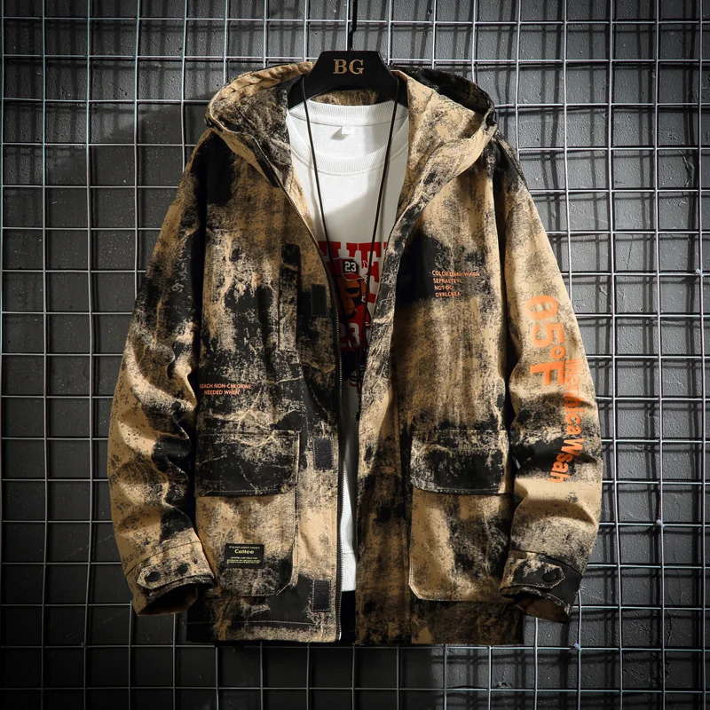 Весна-Осень 2020 мужская куртка модный тренд камуфляжное Свободное пальто Мужская