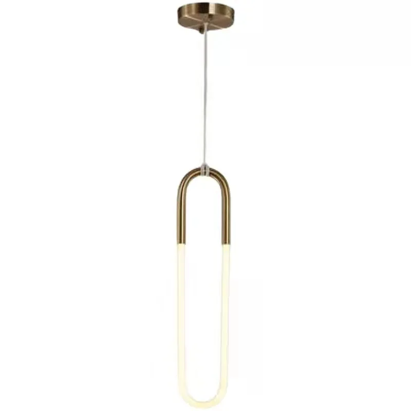 

Скандинавский простой подвесной светильник для бара, постмодерн, Подвесная лампа для ресторана, спальни, прикроватная лампа U-образной форм...