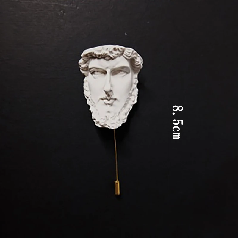 Новинка абстрактный портрет Люциус имитация лица модель пластыря брошь из смолы