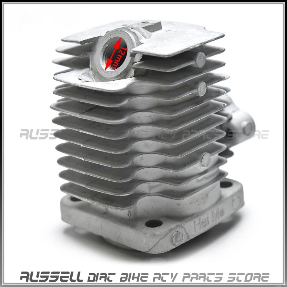 Поршневые комплекты 44 мм Головка цилиндра для 49cc 2 тактный сборный газовый