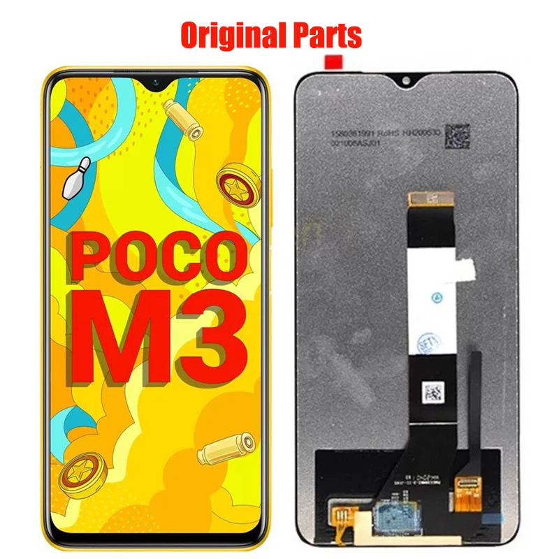 

Replacement for Xiaomi Poco M3 Redmi 9T LCD Display Screen Touch Digitizer M2010J19CG M2010J19CT OEM OEM Repair Parts