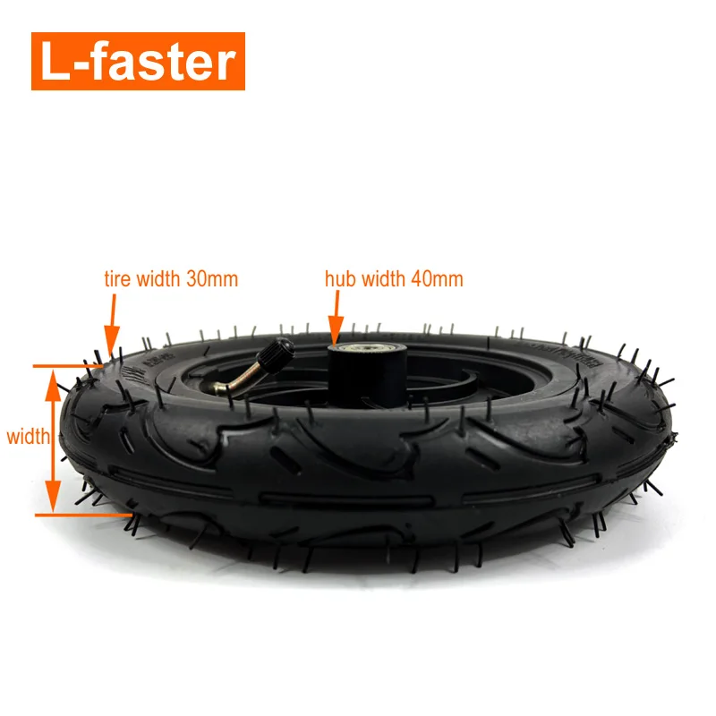 Колесо пневматическое 8 дюймов с внутренней трубкой для самоката размер колеса 8x1