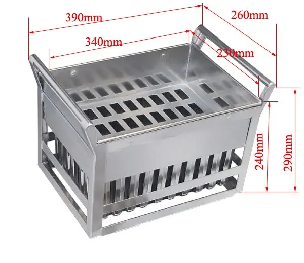 

Commercial Use Stainless Steel Ice Lolly Mould Ice Cream Popsicle Mold