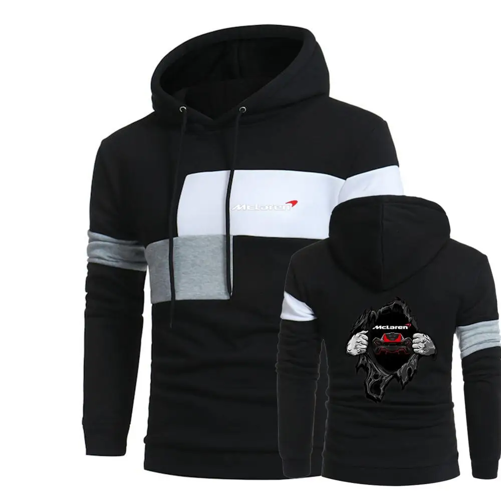 

2020 NEW Mens Spring Autumn McLaren Car Logo Custom Men Sports Hoodies Male Pure Leisure Tops Print Cotton Pullover Sweatshirts