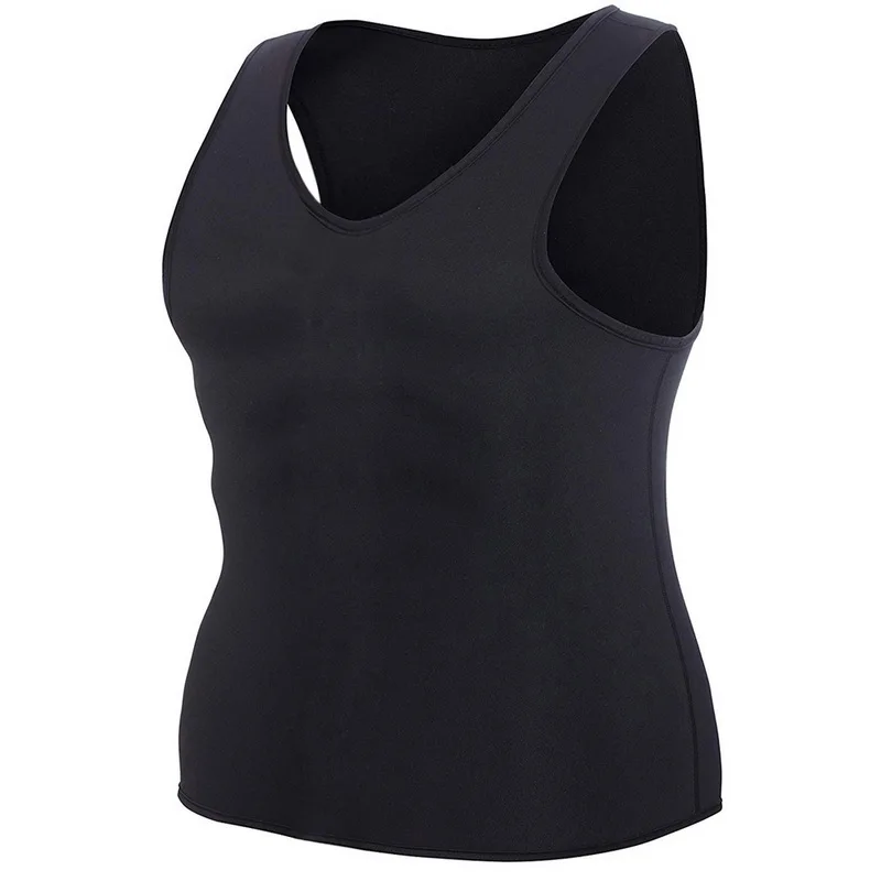 Мужской неопреновый тренировочный жилет для похудения компрессионный тела