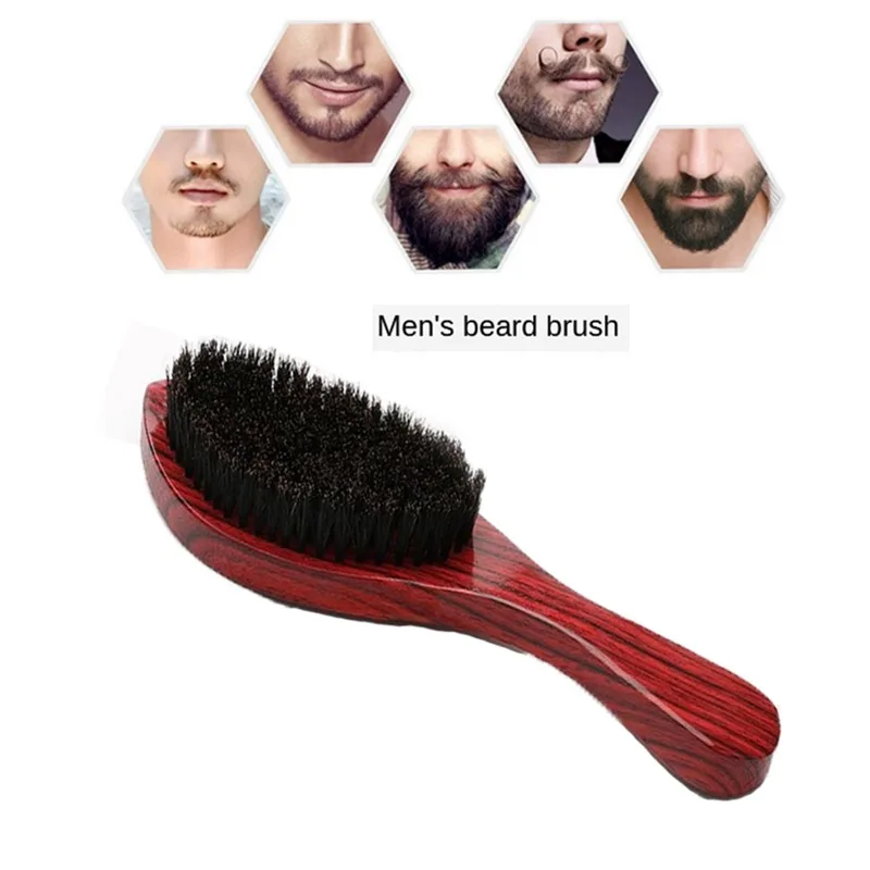 Для Мужчин's натуральная щетина волосы длинный изогнутый щетка для бритья ручки