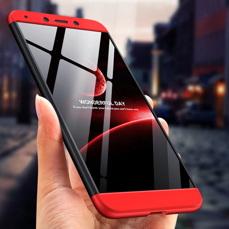 Чехол GKK для xiaomi redmi 6A 7A 8A 9A противоударный жесткий матовый чехол с углом обзора 360