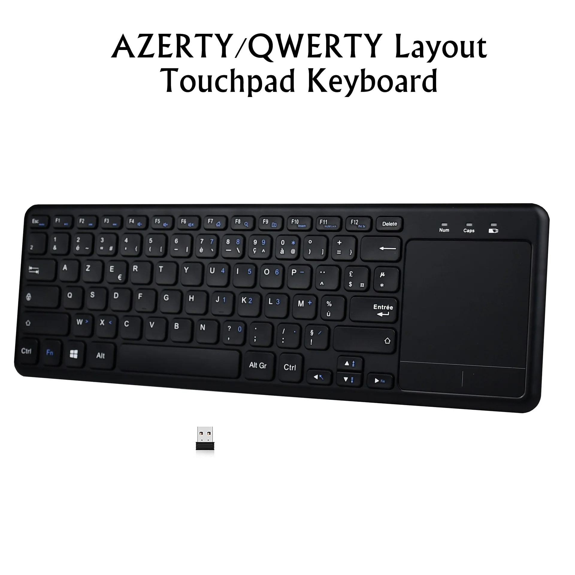 Беспроводная клавиатура L200 2 4 ГГц с тачпадом для настольных ПК ноутбуков и