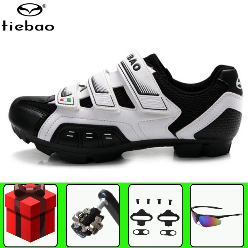 

Tiebao Cycling Shoes Sapatilha Ciclismo Mtb SPD Pedals Mountain Bike Self-Locking Professional Women Sneakers Men Bicycle Shoes