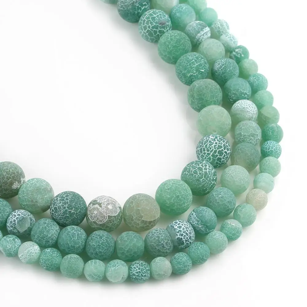 Натуральный камень Forst серый трещины сон огонь Агаты &quotвены дракона&quot спейсер