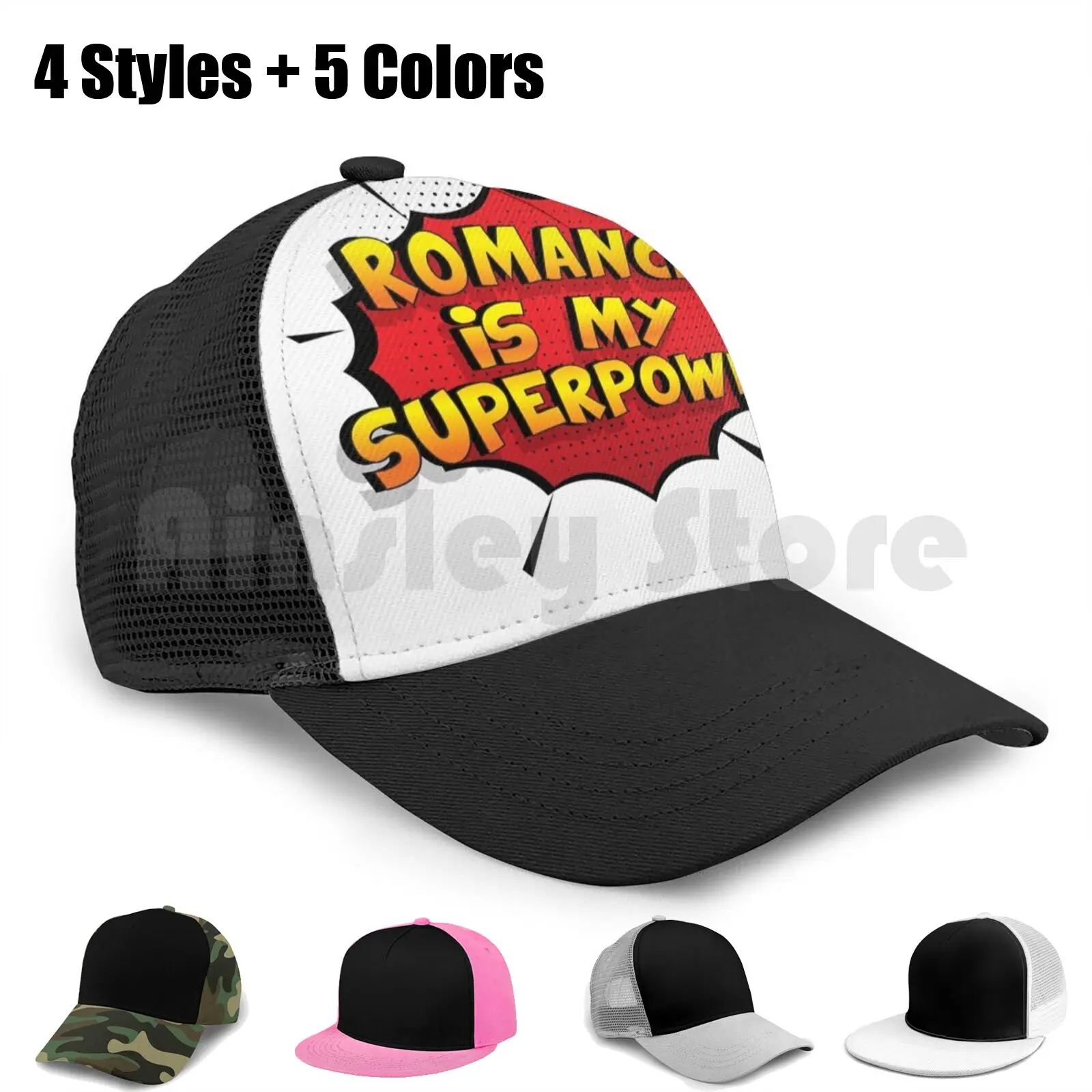 

Романтика-моя суперсила, забавный дизайн, романтический подарок, Бейсболка унисекс, сетчатая, повседневная, с принтом, регулируемая, романт...