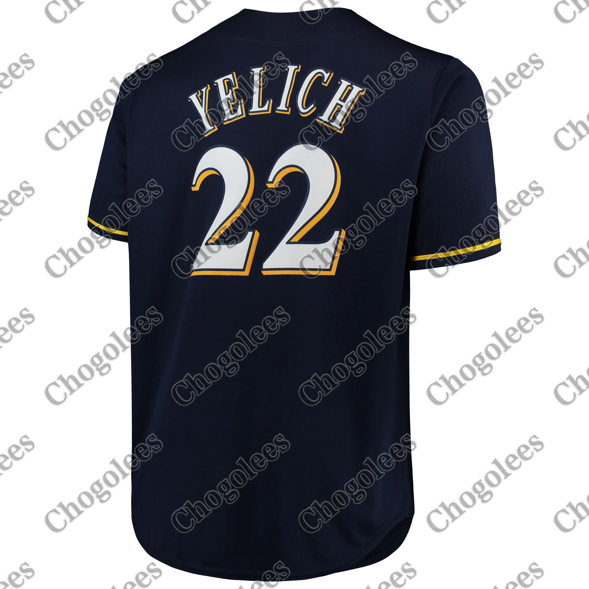 

Baseball Jersey Christian Yelich Milwaukee Majestic Big & Tall Alternate Road Cool Base Player Jersey - Navy