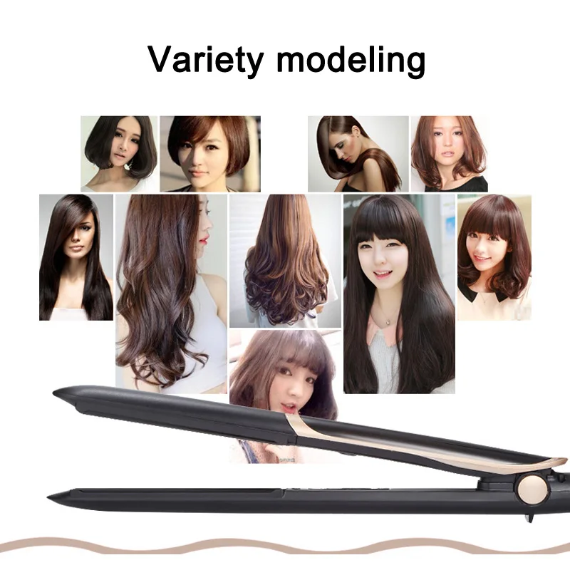 

Nano Ceramic Plate Hair Straightener Curler Infrared Hair Care Home Travel Use MH88