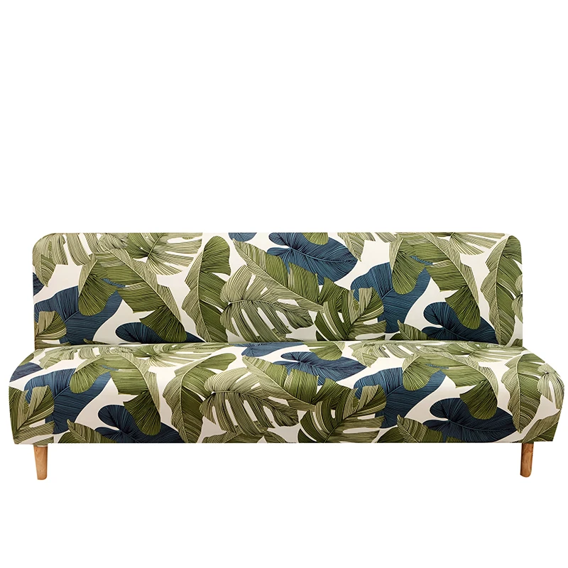 

stretch Tight Wrap Anti-dust Sofa Bed Cover Armless Slipcover Cover Geometry Print Universal Folding Sofa Cover for Living Room