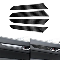 4pcs real carbon fiber car styling interior window door panel cover protective trim for mazda cx 5 cx5 cx 5 2017 2018