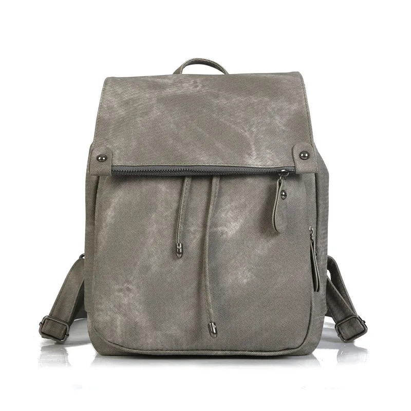 New Women waterproof nylon backpack Fashion Solid color Bag female Multi-pocket Travel College style student schoolbag | Багаж и сумки