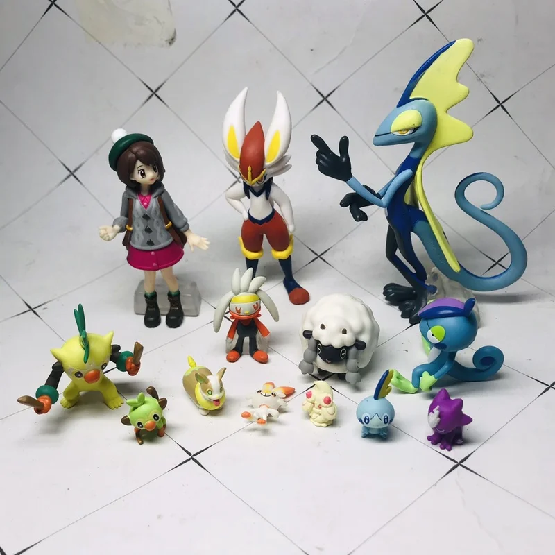 Оригинальная кукла Bandai EX CASHAPON Pokemon SCALE WORLD фигурки в галарском регионе Eldegoss Yuuri Dubwool