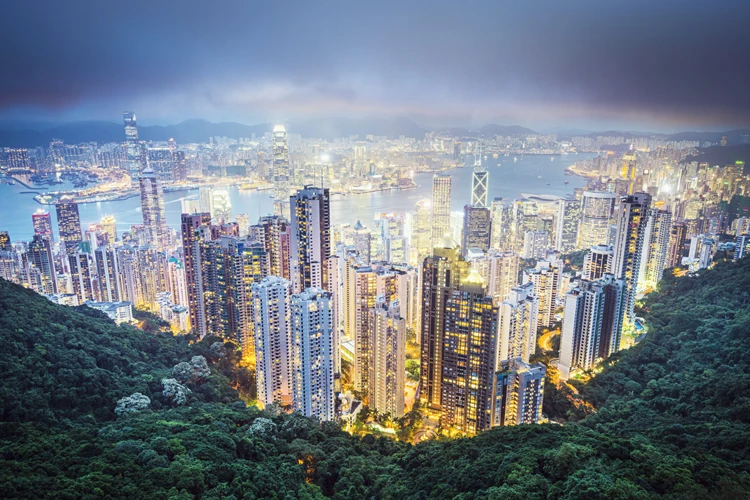 3D Настенные обои в гонконгском стиле с изображением ночной сцены фоновые для