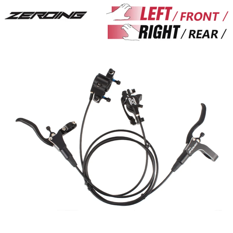 

MTB bike hydraulic disc brake set 160mm rotors oil calliper Front Rear Mountain bicycle Clamp 2 Piston 22.2mm handle A B pillar