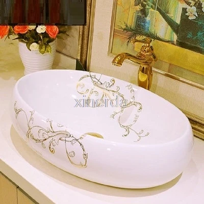 

JT-9230 Countertop Sinks Ceramic Art Basin Ceramic High-quality Home Counter Top Wash Basin Household Bathroom Sink Washbasin