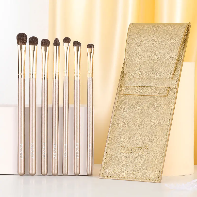 FJER 7PCs Makeup Brushes Set Beauty Cosmetic Tool Blush Eye Shadow Blending Short Shader Brushes For Makeup Tool Kit Maquiagem