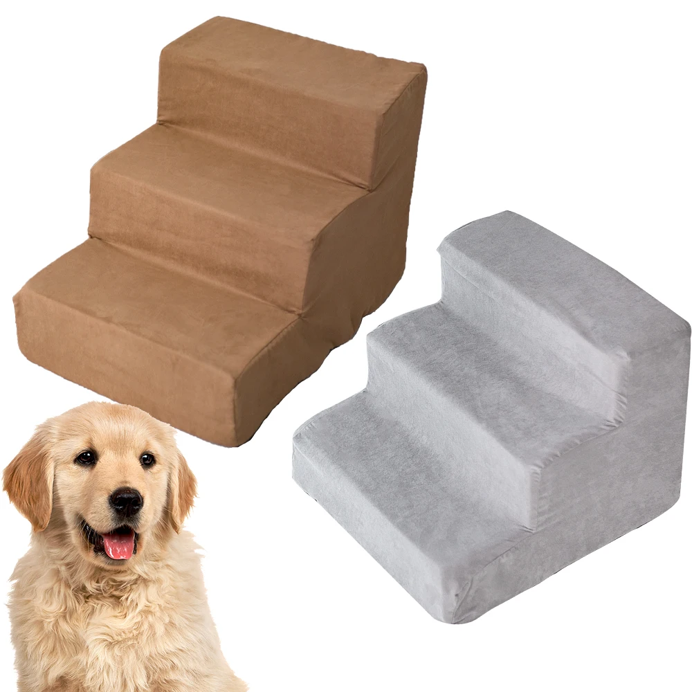 

3 Steps Dog Stairs Cat Staircase Breathable Anti-slip Waterproof Pet Climbing Ladder Bed Cushion Mat Dogs Puppy Cat