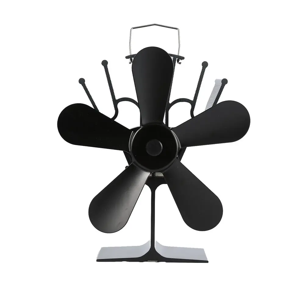 

5 Blades Thermal Power Fireplace Fan Heat Powered Wood Stove Fan for Wood/Log Burner /Fireplace Heat Distribution Part Accessory