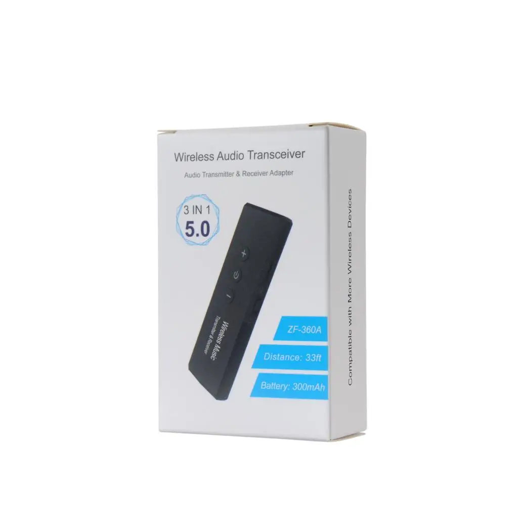 ZF-360 3 в 1 беспроводной Bluetooth V5.0 аудио адаптер + EDR USB передатчик приемник для