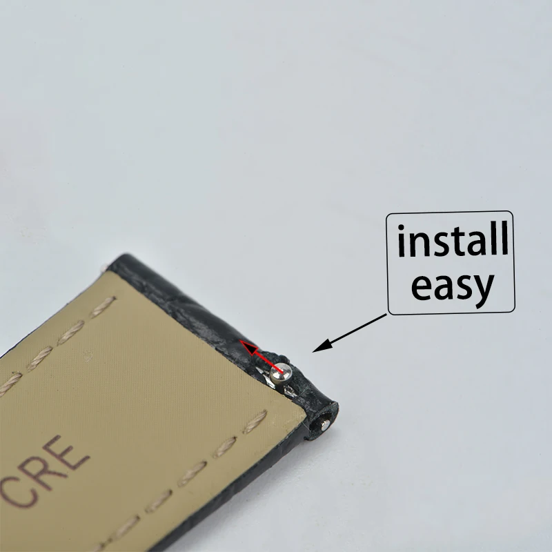 Professional Watch Band For Cartier Tank Solo W6700255 Genuine Leather Watch Strap Crocodile pattern16mm/ 20 mm Bracelet Men/lad