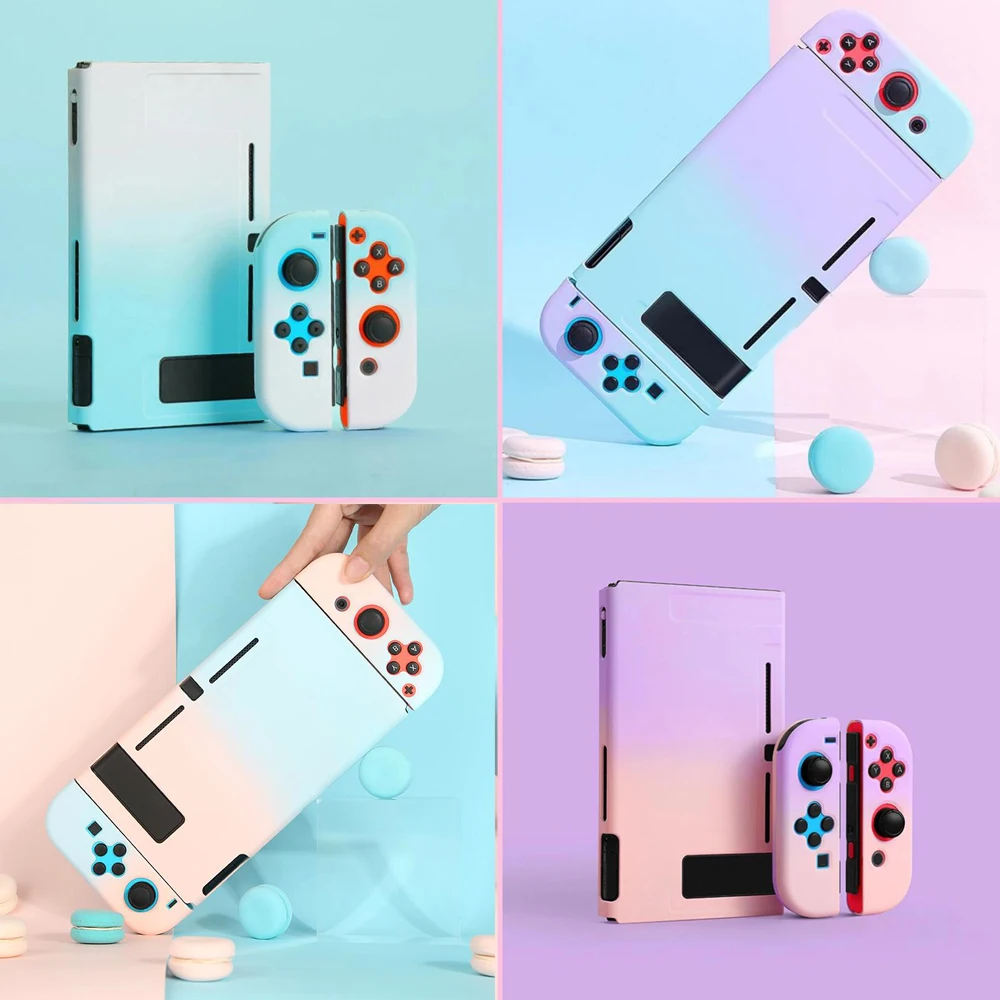 Градиентный защитный чехол для Nintendo Switch съемный жесткий контроллеров NS Joy-Con с 2