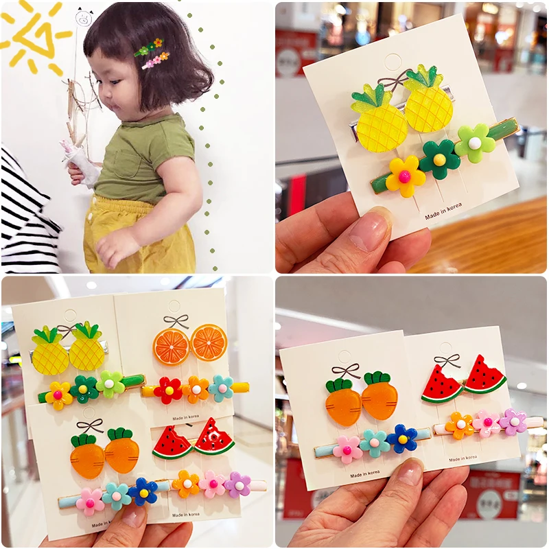 2 шт./лот заколка для волос маленьких девочек Заколка пряжка заколки с