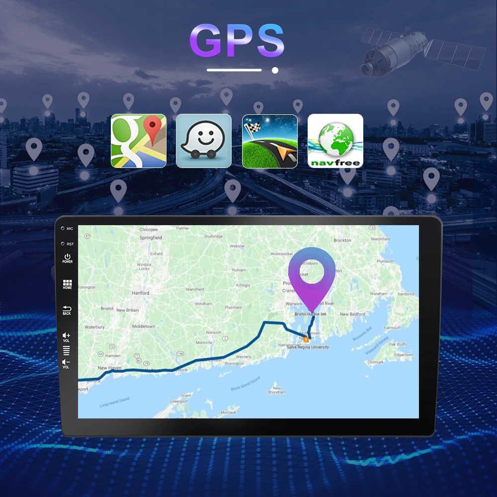 Автомагнитола Eunavi 2Din Android 10 мультимедийный видеоплеер автомобильная