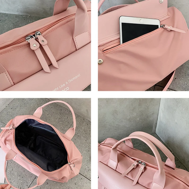 Новая модная розовая Дорожная Спортивная Сумка для спортзала Женская