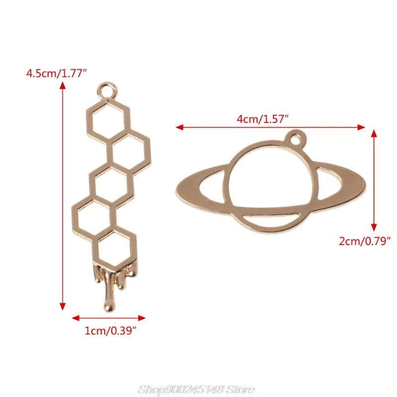 

5Pcs New Jewelry Frame Honeybee Planet UV Frame Pendant Open Bezel Setting UV Resin Jewelry DIY Jy14 20 Dropship
