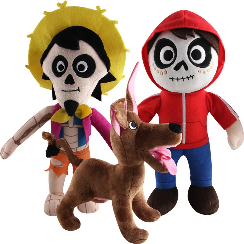 

2023 22-30cm Movie COCO Pixar Plush Toys Miguel Hector Dante Dog Death Pepita Soft Stuffed Plush Toys Animal Doll for Birthday