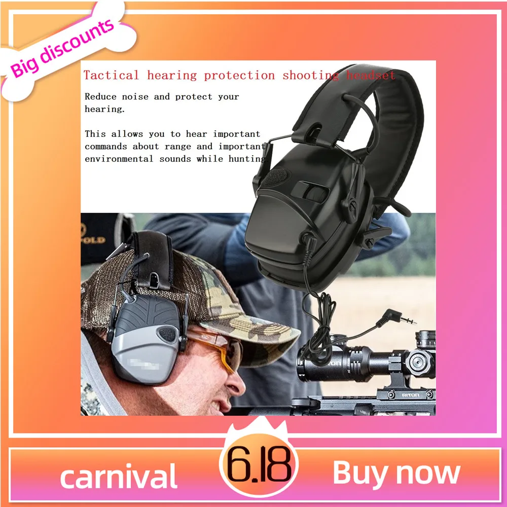 Тактические охотничьи Электронные Наушники для стрельбы противошумная
