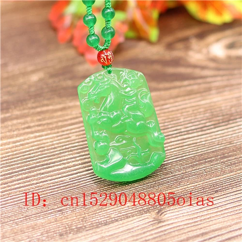Натуральный Зеленый Изумрудный нефрит лошадь обезьяна кулон бусы Шарм жадеит