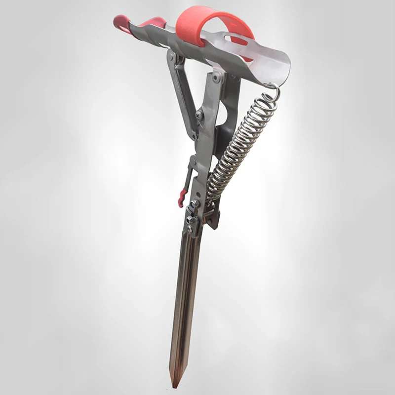 Новый автоматический однопружинный рыболовный полюс из нержавеющей стали