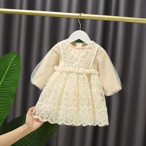 Image for 0-5Y Baby Girl Dress Lantern Sleeve Baby Girls Bir 