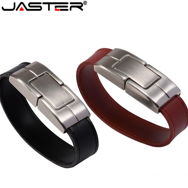 Флэш-накопитель JASTER 100% емкость черного и коричневого цвета кожа модель на