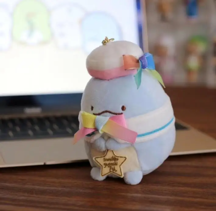 1 шт. новые творческие Kawaii с украшением в виде банта шляпа Сумико гураши Сан-х подвесные плюшевые игрушки Рождественский подарок на день рождения