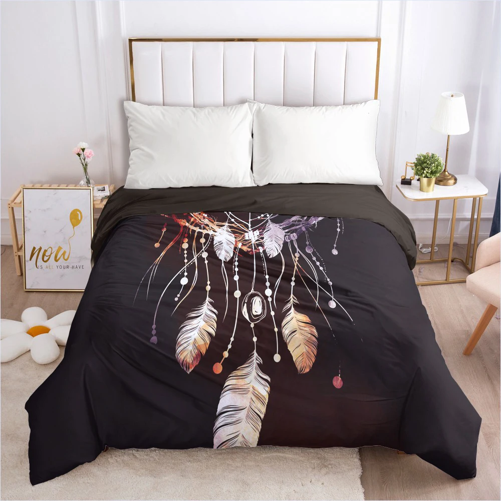 

1PCS 3D Duvet Cover with Zipper Comforter/Quilt/Blanket Cover 240x220 155x220 3D Dreamcatcher Bedding Customize any size design