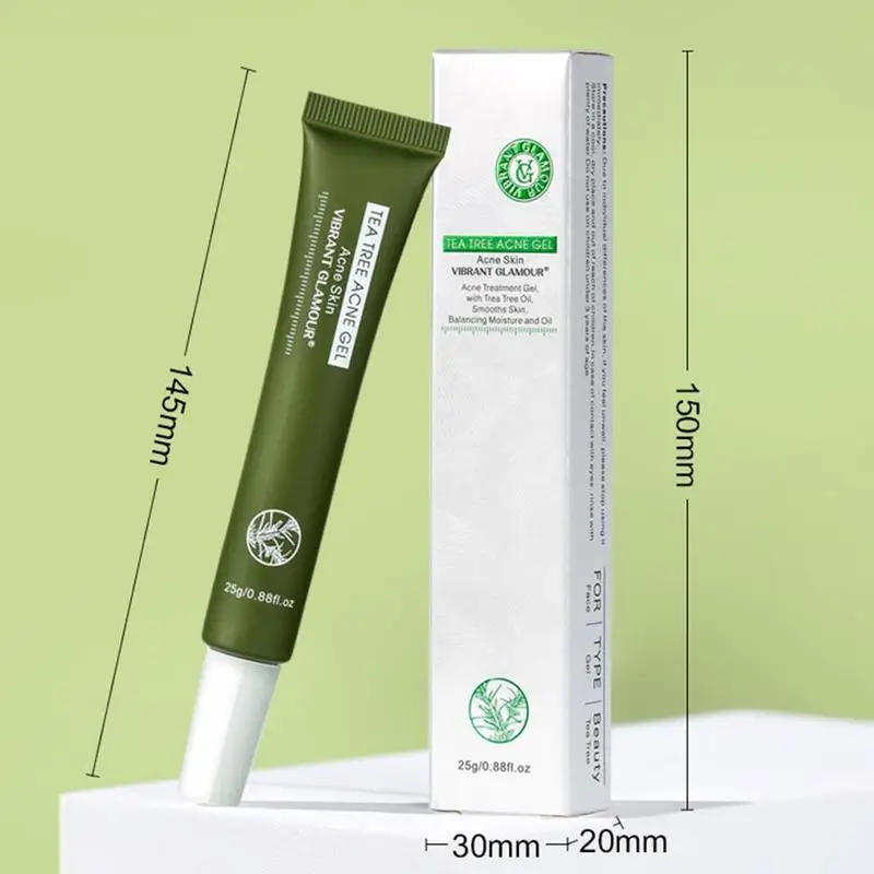

Tea Tree Acne Gel Moisturizing Remove Acne Shrink Pores Anti-Aging Anti-Inilammatory Care Skin 25G Anti I6Y0