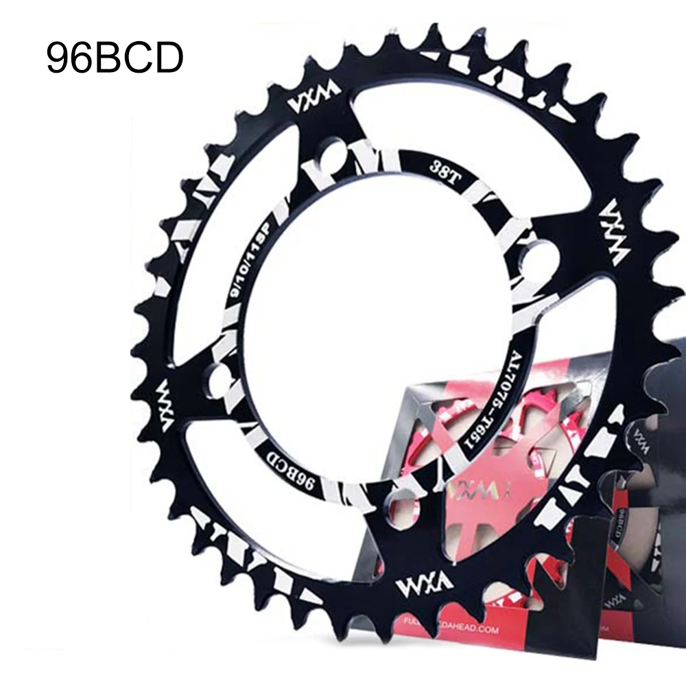 96BCD 32/34T горный велосипедная Звездочка MTB велосипедная система Алюминий узкая широкая цепь из колец цепь BCD 96