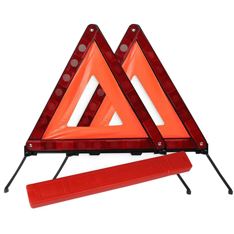 

Foldable Warning Sign Reflective Triangle Warning Sign For Emergency Safety On The Roadside Of Cars