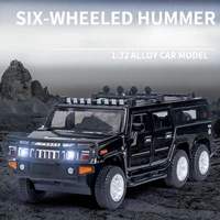 nicce 132 hummer car six wheels lengthen model alloy car die cast toy car model pull back childrens toy collectibles