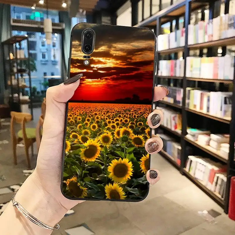 

sunflower beautiful flower Phone Case For Huawei honor Mate P 10 20 30 40 Pro 10i 9 10 20 8 x Lite luxury deisgn shell