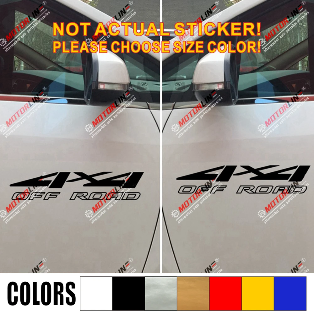 

(2) 4X4 Off Road Sport Decal Sticker Car Vinyl pick size color die cut no background